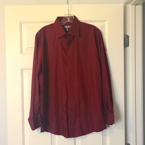 Kenneth Cole Maroon Dress Shirt
